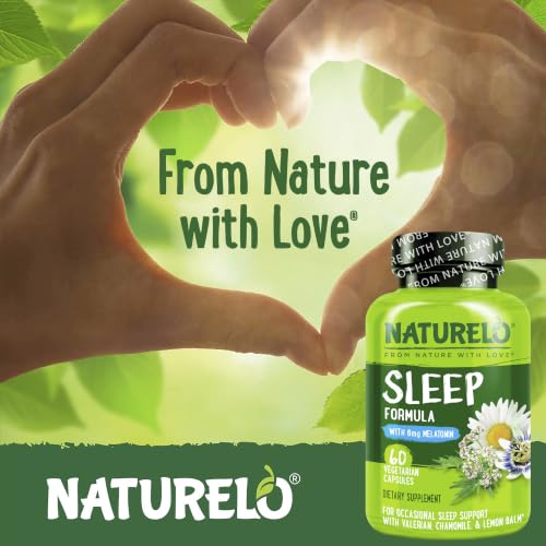 NATURELO Plant-Based Sleep Aid Capsules