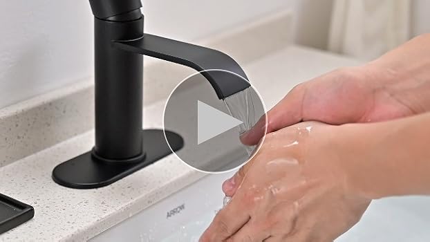 VOTON Brushed Nickel Bathroom Faucets, Single Handle