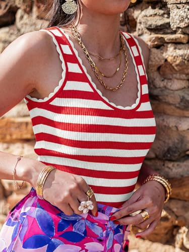 Image of Tankaneo Womens V Neck Tank Tops 2026 Sleeveless Ribbed Knit Shirts Summer Casual Sexy Sweater Vest