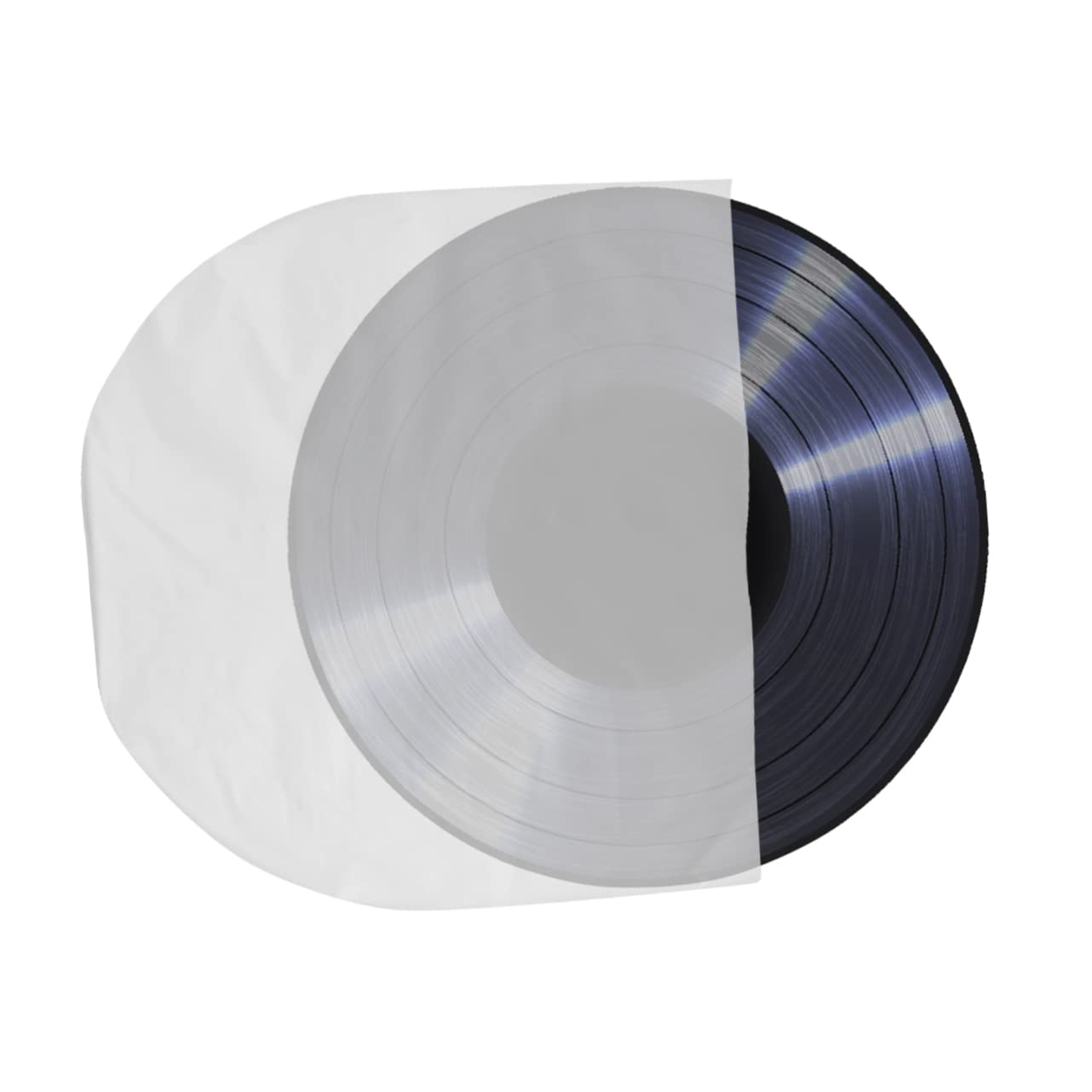 Gadpiparty Sacchetti Protettivi CD 50 Pezzi Trasparenti in Plastica Resistente per Custodia CD 12 Cm, Buste Interne Antiusura per Archiviazione Multimediale e Protezione Dati