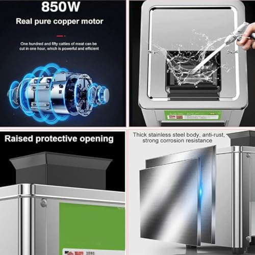 Cortadora Eléctrica de Carne 850W Acero Inoxidable miniatura 2