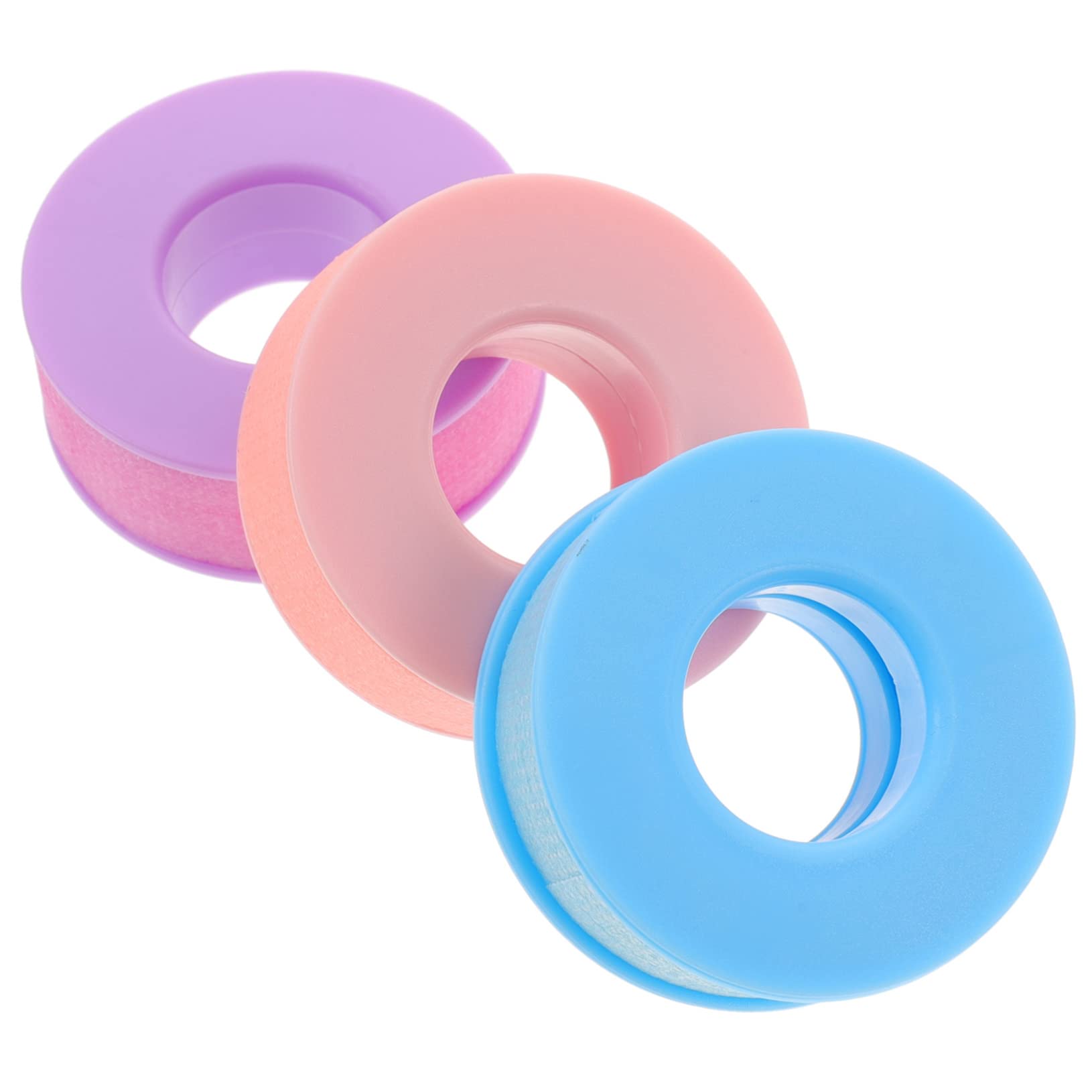 FOMIYES 12 Rollos de pestañas suministro de pestañas almohadilla para pestañas eyelash glue Suministros de pestañas colorful duct tape adhesiva cintas de pestañas para pestañas
