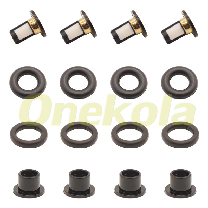 Fuel Injector Service Repair Kit Filters O Rings Seals Grommets for 16600-95F0A for Nissan Almera Classic 1.6 16V N17 FBY10F0 - (Color: 20 Piece Set)