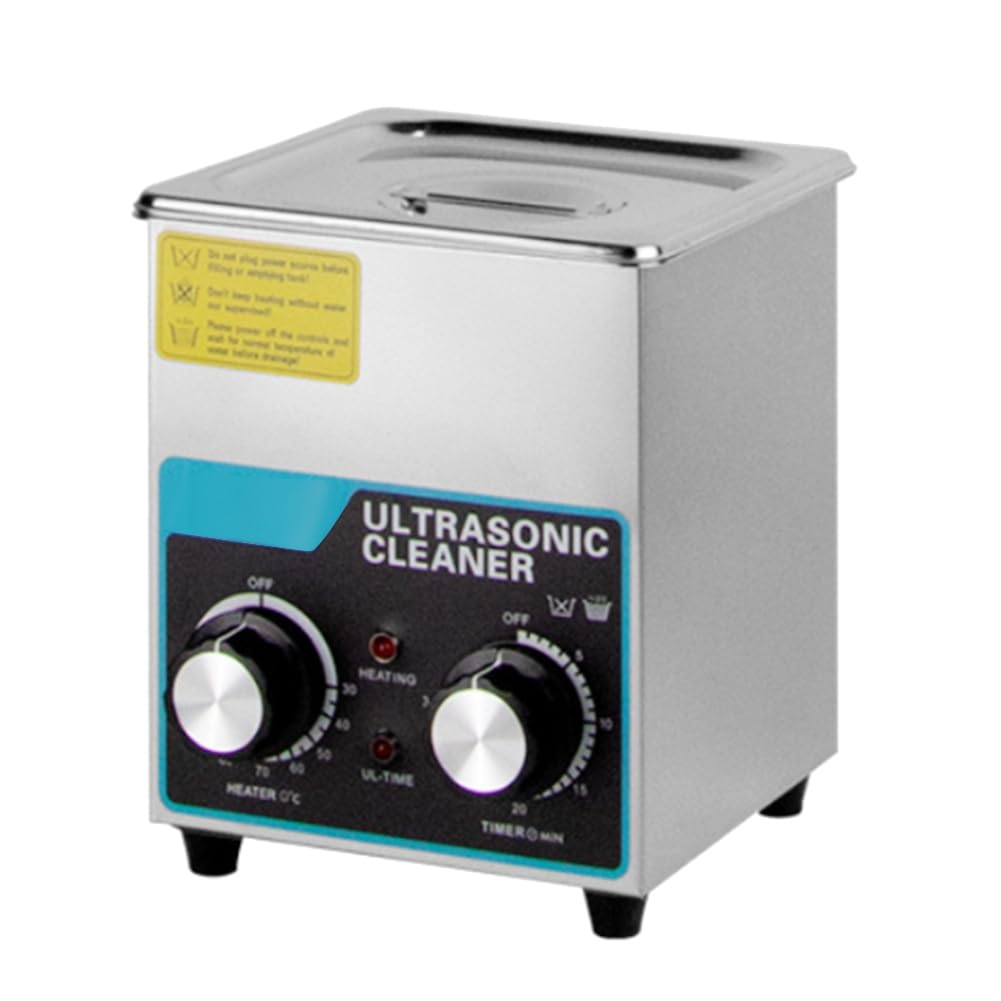 Nettoyeur ultrasonique 2L inox 304 cuve chauffante montre et bijoux prise EU