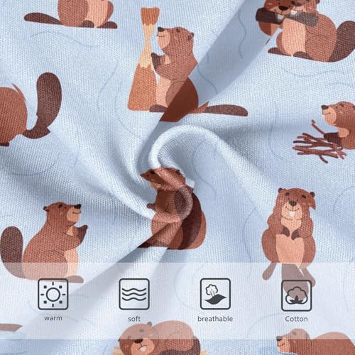 Girls' Underwear Cartoon Beavers Cotton Stretch Comfort Toddler Panties3