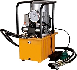 ATO Hydraulic Pump 1.5KW Electric Hydraulic Driven Pump 110V Manual Valve Double Acting 10000 PSI Electric Hydraulic Power Unit for Dump Trailer (1.5kW(Double Acting))