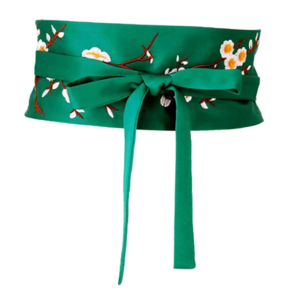 Vintage Style Embroidered Waistband Obi Belt Corset Belt for Dress Green | Clothing, Shoes & Accessories | Womens Accessories | Belts-image-29