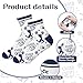 Maiteenly 24 Pairs Ankle Cheer Socks Cheerleading Team Cheerleader Socks for Women Girls Cheer Accessories Gifts(Navy Blue)