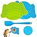AGAKY Tapis de Lèche pour Chien,2 PCS Tapis de Lechage Chien avec Ventouses Puissantes Tapis à Lécher en Silicone,Tampons à Lécher pour Animaux de Compagnie pour le Bain,Le Garniture et L'entraînement