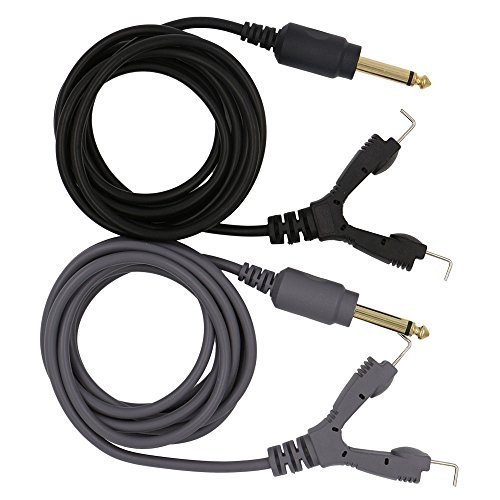 Tattoo Clip Cord - CINRA 2pcs Silicone Soft Wire Tattoo Clip Cords for Tattoo Machines 98.4 Inches