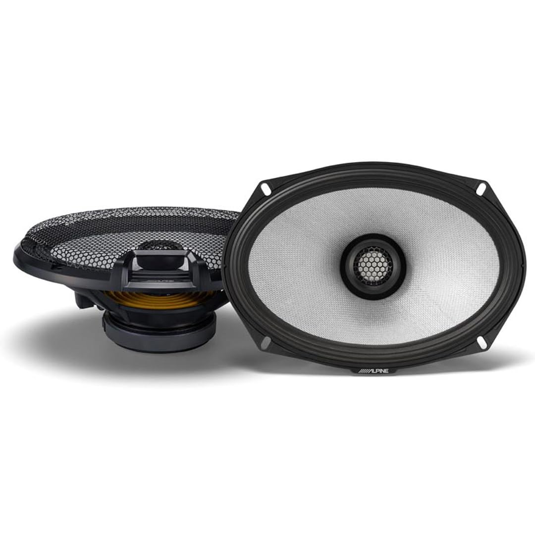 AlpineR2-S69 6x9 R-Series High-Resolution Coaxial Speakers, Pair