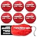 PowerNet 2.8" Weighted Hitting Batting Training Balls (6 Pack) | 16 oz Red | Build Strength and Muscle | Improve Technique and Form | Baseball Size | Enhance Hand-Eye Coordination