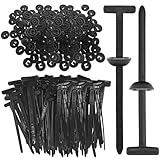 0 VEGCOO Serre Cable Universal, 50/100/200 Pcs Serre Câbles en Nylon Autobloquants Universels pour Fixation des Câbles, Entretien de la Voiture et Utilisation Quotidienne (200)