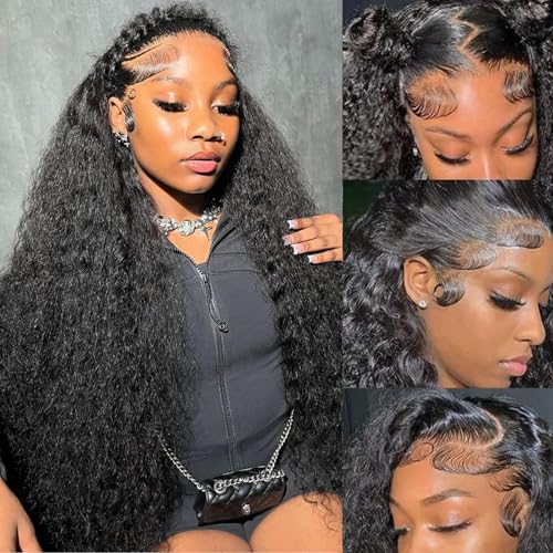 Niu Mei deep wave lace front wigs human hair (13x6 Deep Wave Lace Front Wigs Human Hair 30 Inch)