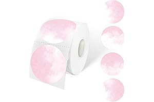 Watercolor Pink Thermal Labels for DIY Designs