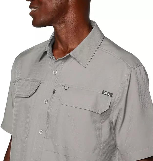 Eddie Bauer Men’s UPF 50 Sun Protection Short Sleeve Relaxed Fit Woven Tech Shirt - Image 5