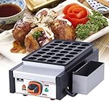 ZHJOPP Takoyaki comercial (bola de pulpo) Máquina para hacer con función de control de temperatura, adecuada tanto para uso doméstico como comercial.