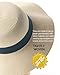 FURTALK Womens Beach Sun Straw Hat UV UPF 80+ Travel Foldable Brim Summer UV Hat