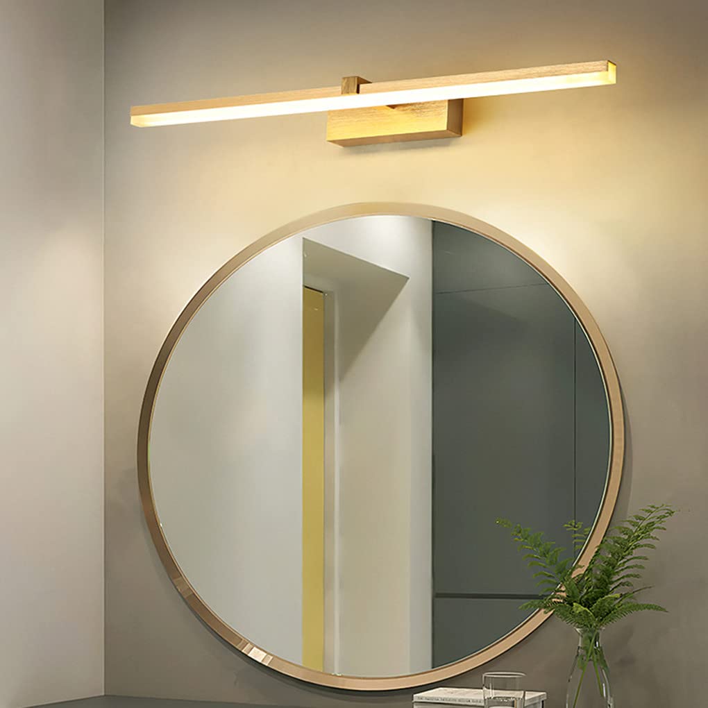 LED Moderno Luce a specchio 60 CM Lampada da bagno 12W Bianco neutro 4000K d'oro Lampada a specchio Impermeabile Luce per il trucco Bagno Armadio a specchio lampada a muro Luce dell'immagine