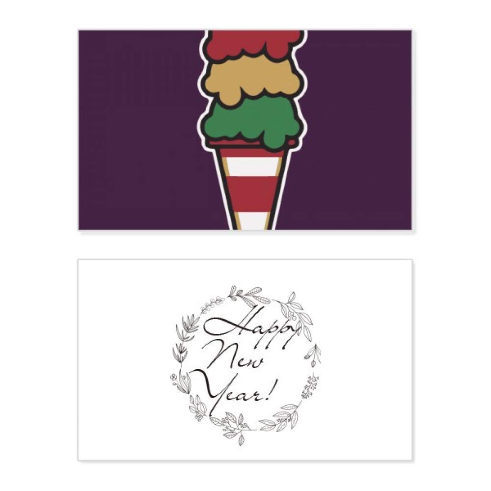 Tarjeta conmemorativa de tres capas con diseño de helado para recuerdos 5