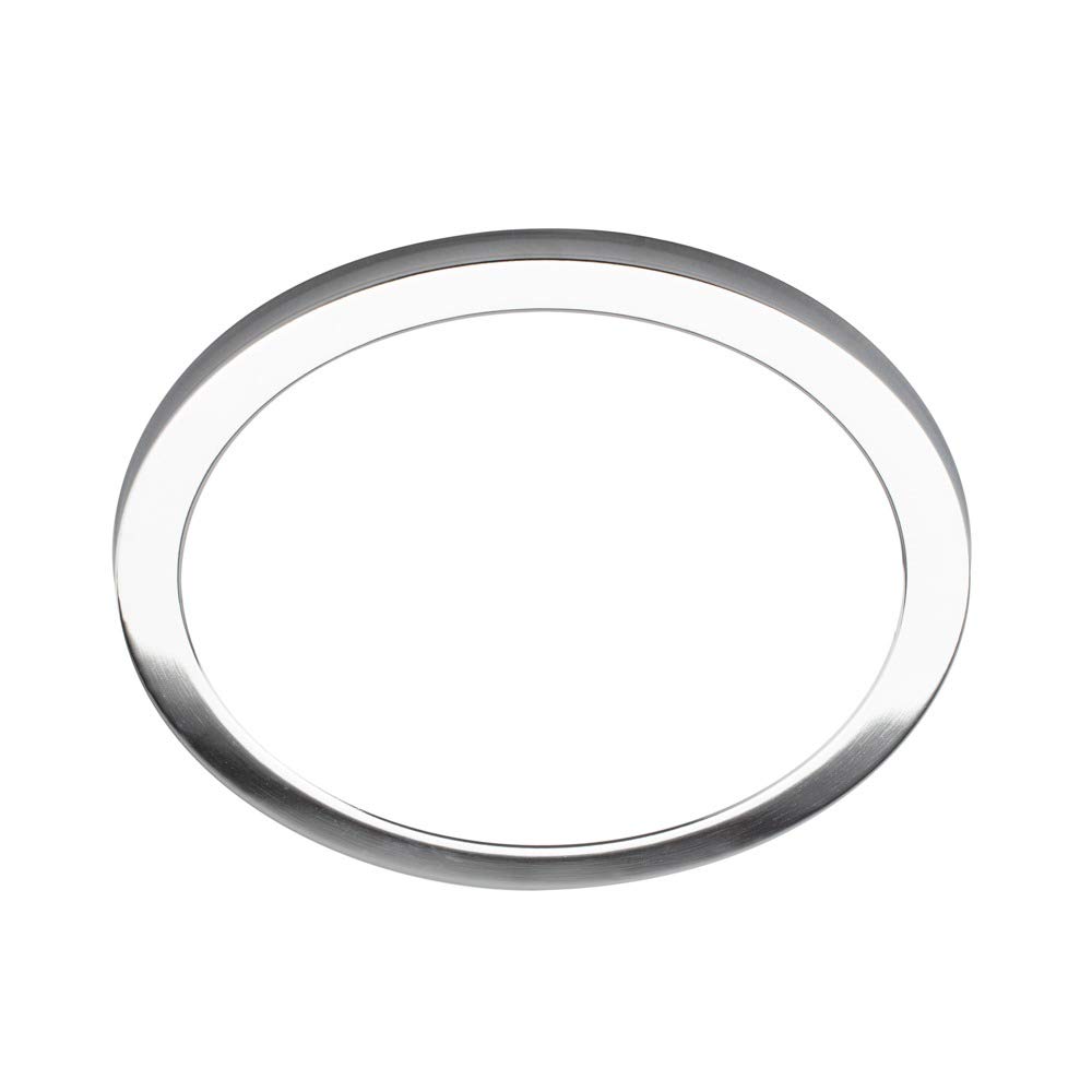 Litecraft Chrome, White Darly Flush Ceiling Or Wall Light Integrated Led - (24 Watt, Polished Chrome)
