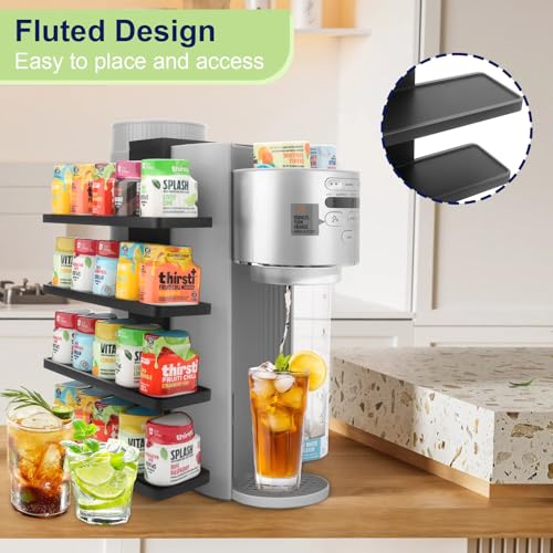 Flavor Pods Holder for Ninja Thirsti - 5-tier Holds 20 Flavore Water Drops Storage Rack for Ninja Thirsties WC1001/WC1002 Drink System Soda Machine, Soda Maker Syrup Holder Accessories(Shelf Only) - Thumbnail 3