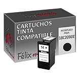  Cartucho Tinta Compatible para Lexmark Nº 14 / 18C2090E Negro 21ml T119