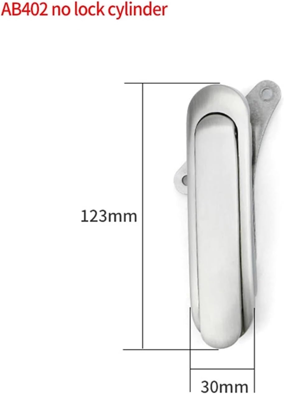 304 Stainless Steel AB403 Flat Lock Distribution Box Electrical Control Cabinet Lock 1Pcs(AB403 with Key)