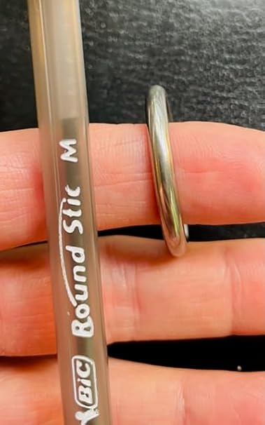 Stainless Steel 316 Round Ring Welded 5/32 x 1 (4mm x 25mm) Marine Grade O - Ring (10) anillo Redondo