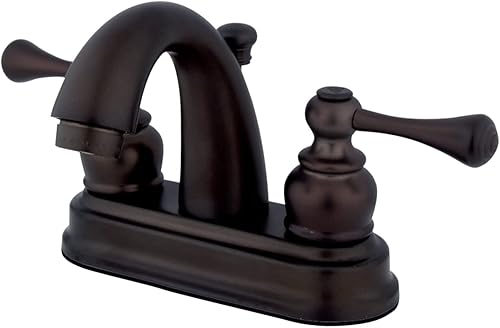 Miniatura 4 de Kingston Brass kb561Bl clásico 4-inch centerset Lavabos llave, KB5612BL