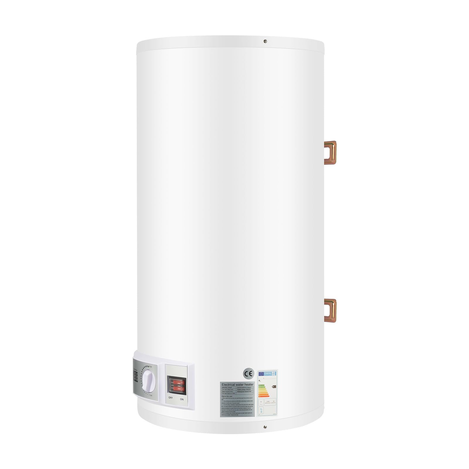 Scaldabagno istantaneo da 2000 W, 50 l, 220 V, scaldabagno elettrico, con indicatore di temperatura LED, controllo della manopola, per cucina e bagno