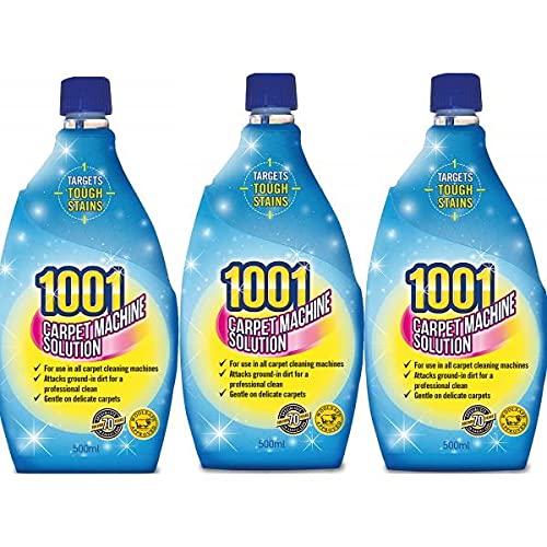 1001 (THREE PACKS) Carpet Machine Solution 500ml
