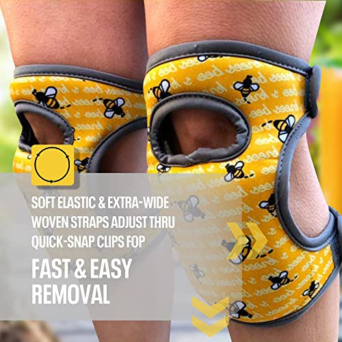 Bee's Knees Cleaning Knee Pads! Great Gift With Soft Foam And New Longer Adjustable Straps, Durable And Soft Knee Protection. Water-Resistant Cleaning Floors, Working In Garden, Yoga, Gardening #TOP5