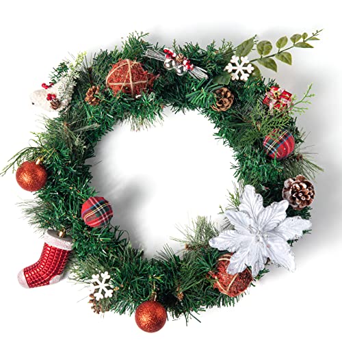 Duhouse 7Pcs Poinsettia Flowers Picks Artificial Glitter Poinsettia Flowers With Stems Christmas Tree Ornaments With Stems For Home Kitchen Decorations(White) #TOP3