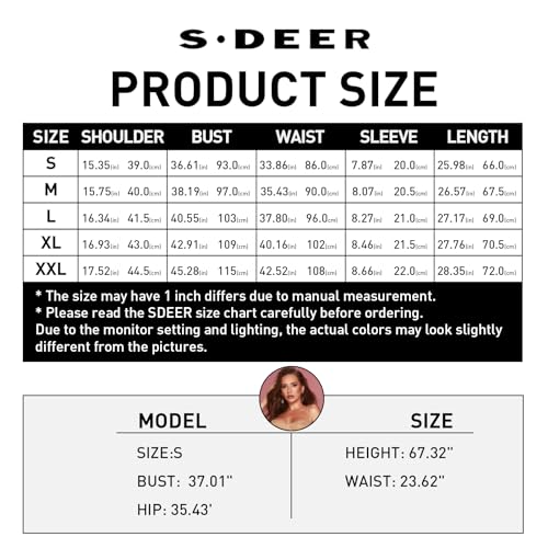 SDEER Camisa polo feminina, manga curta, gola V, jacquard, tops casuais de verão, Preto, M