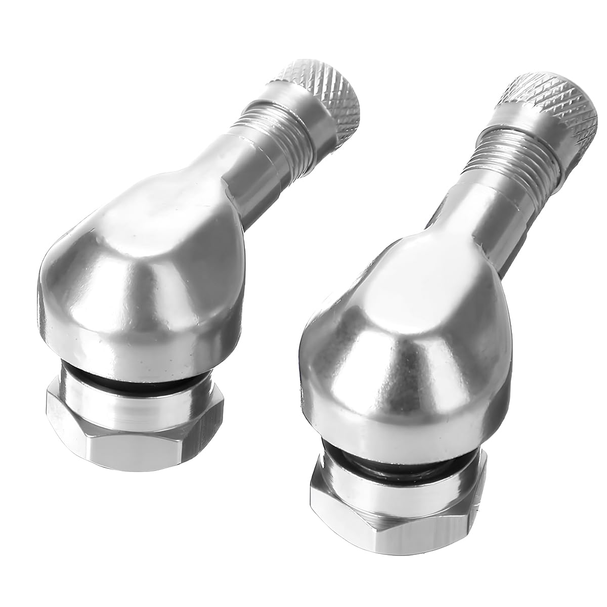 50 Valvole Per Pneumatici Universali Qii Lu: Steli In Metallo E Gomma Per Auto, Moto, Bici, Lunghezza 3,8 Cm - 4