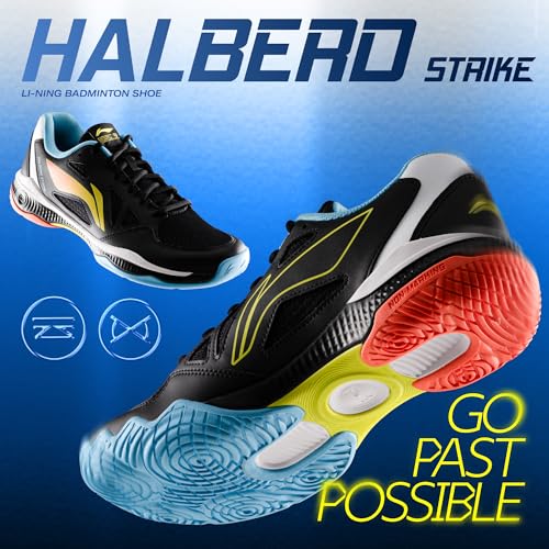 Image of Li-Ning Unisex Halberd Strike Non Marking Badminton Shoes | All Indoor Sports | Lightweight, Breathable & Durable