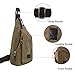 SAYGOER Canvas Sling Bag Chest Bag Pack Small Travel Unbalance Crossbody Bag Men Women with Adjustable Strap for Outdoor Sports