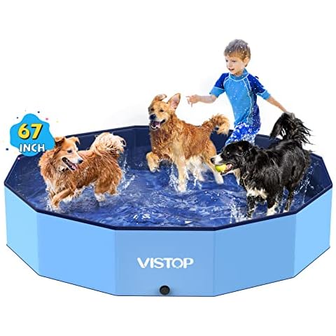 VISTOP Extra Large Foldable Dog Pool XXL Cover