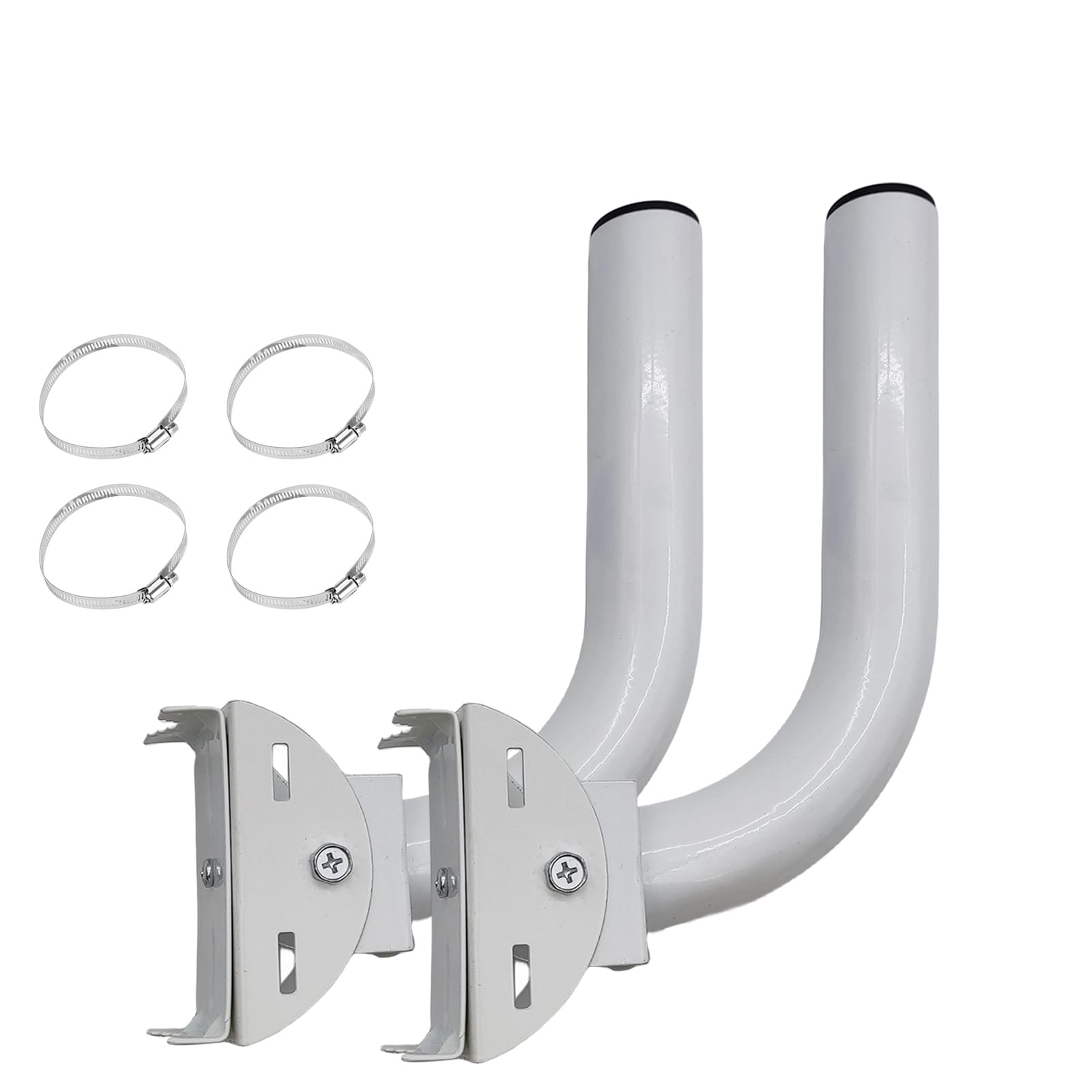 Universal Wireless Bridge Bracket Mount, Pole and Wall-Mounted Mount for Outdoor Point to Point AP Access Point Client Bridge CPE,TV Antenna,WiFi Extender,Weather Station,Router (2 PCS)