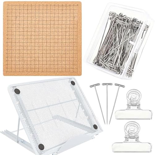 Kit completo: viene fornito con una tavola in legno di conifere, supporto, scatola pin 50T e 2 clip, offre tutto il necessario per la realizzazione di pizzo e progetti fai da te, direttamente dalla scatola. ​