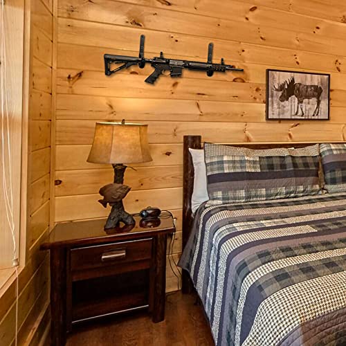 Gun Rack Storage Rifles Shotgun Hooks, Horizontal Metal Weapon Wall Mount Hangers For Storing Rifles, Shotguns And Bows, Gun Mount Holder Hooks For Wall Storage #TOP6