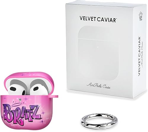 Miniatura 40 de VELVET CAVIAR Funda compatible con AirPods 4 con llavero, bonitas fundas protectoras duras para AirPod de 4ª generación para mujeres, color rosa
