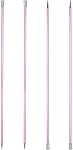 Uxcell 4Pcs Aiguilles à tricoter en aluminium 4mm (US Taille 6) Aiguille de tricot pointée unique 13.8 Inches Longueur Outil de tissage en métal pour les projets faits à la main DIY, violet