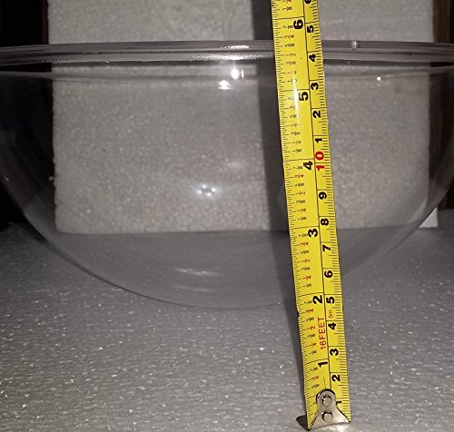 Supremetech Acrylic Dome/Plastic Hemisphere - Clear - 11" Diameter, 3/4" Flange With Pre-Drilled Holes #TOP2