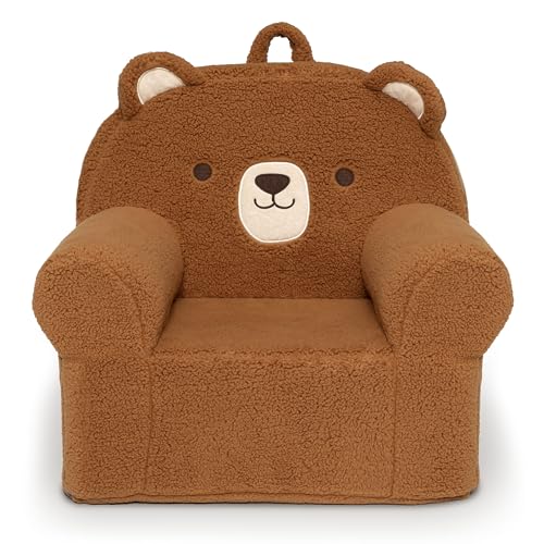 Image of Delta Children Deluxe Cozee Chair, Brown Teddy Bear