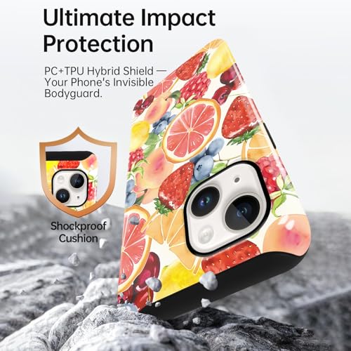 Coque iPhone 13 résistante aux chutes motif collage artistique coloré - 3