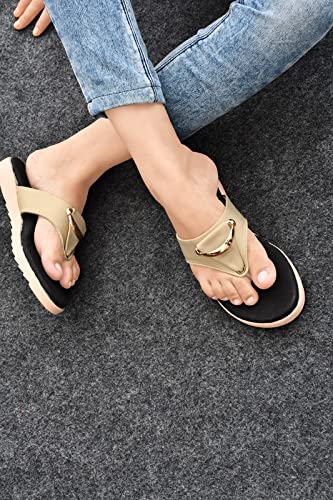 Image of HEALTH FIT Womens Black-Red Extra Soft Ortho Care Diabetic & Orthopedic Slippers / /Doctor Chappal & Flip Flop Footwear with Arch Support