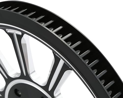 Miniatura 5 de XMT-MOTO - Piñón de polea para correa de rueda trasera para Harley Touring Road Glide no ABS 08-21