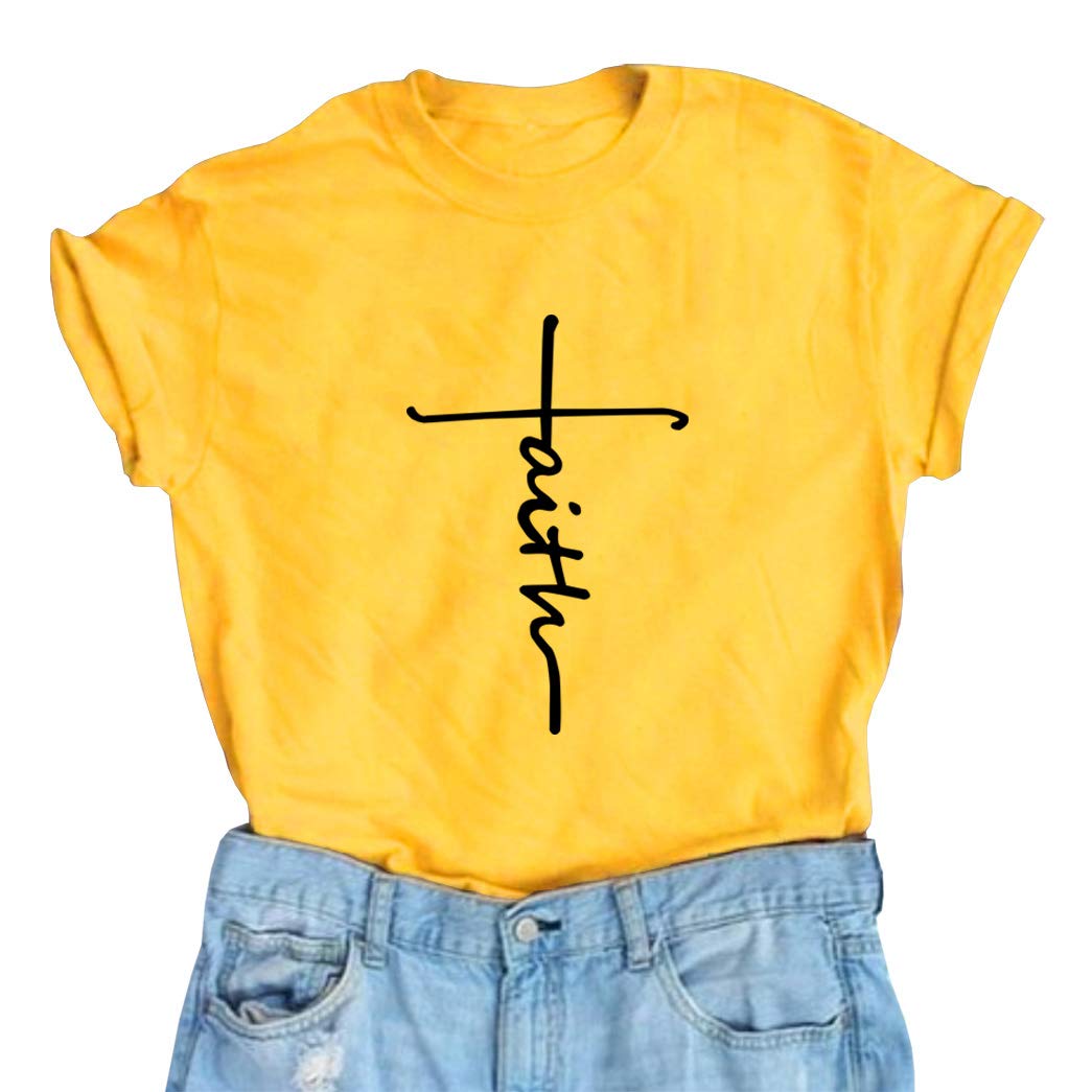BLACKMYTH Maglietta da donna con grafica divertente e carina, maglietta per ragazze adolescenti, Giallo, XX-Large